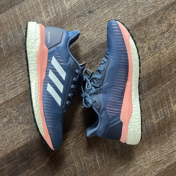 Adidas Solar Drive 19 Blue and Pink Running Shoes - Picture 6 of 15